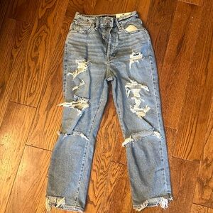 Hollister curvy ultra high-rise vintage straight jeans